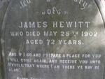 HEWITT James -1902 & Ellen -1917
