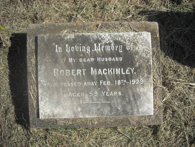 MACKINLEY Robert -1929