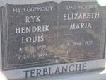 TERBLANCHE Ryk Hendrik Louis 1939-1994 & Elizabeth Maria 1935-