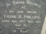 PHILLIPS Frank R.  -193? :: PHILLIPS Norman 1897-1975