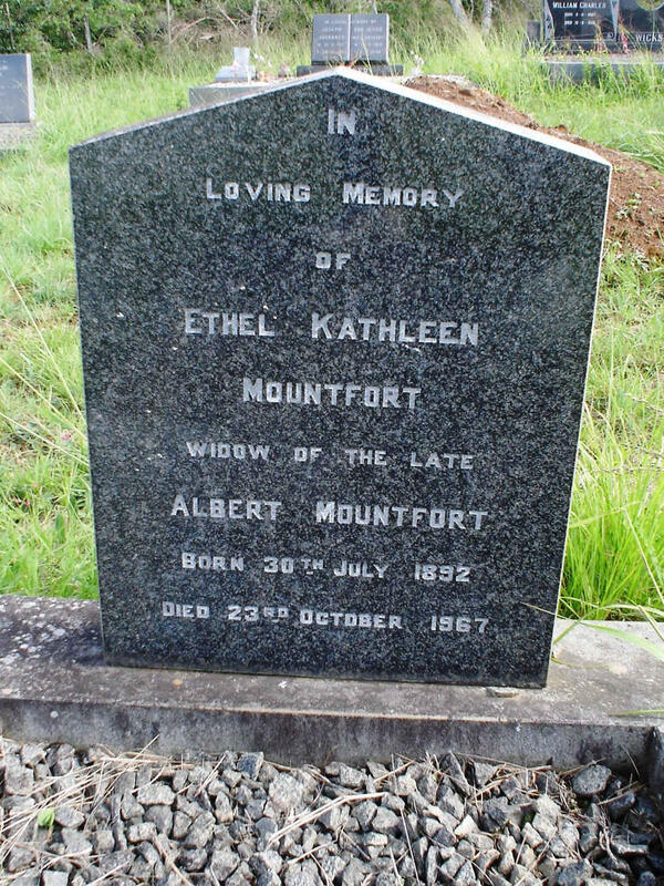 MOUNTFORT Ethel Kathleen 1892-1967