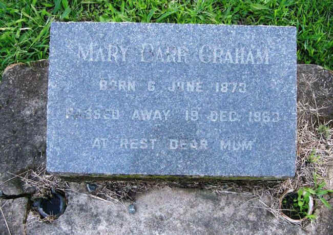 GRAHAM Mary Barr 1873-1963