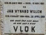 VLOK Jan Wynand Willem 1884-1968 & Sara Debora KOTZE 1893-1951 