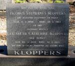 KLOPPERS Jacobus Stephanus 1880-1963 & Elizabeth Catherine RETIEF 1892-1873 