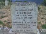 HICKMAN C.N. 1865-1939 & Johanna G.H. GILDENHUYS 1872-1957