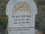 COETZEE M.M.C. 1867-1935