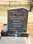 KLOPPERS Hermina Christina Johanna 1913-1997