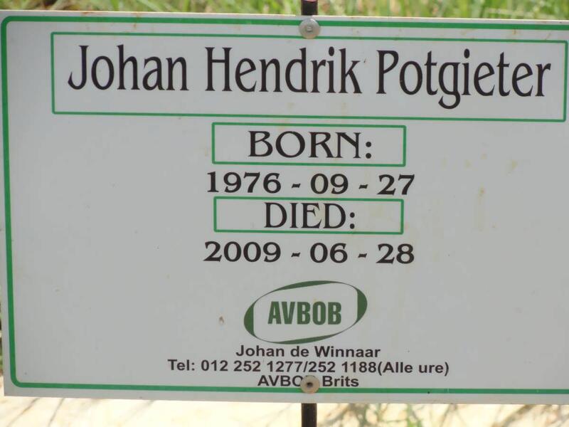 POTGIETER Johan Hendrik 1976-2009