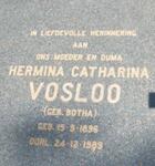 VOSLOO Hermina Catharina nee BOTHA 1896-1989