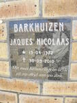 BARKHUIZEN Jaques Nicolaas 1972-2010