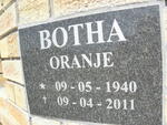 BOTHA Oranje 1940-2011