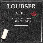LOUBSER Alice 1910-2009