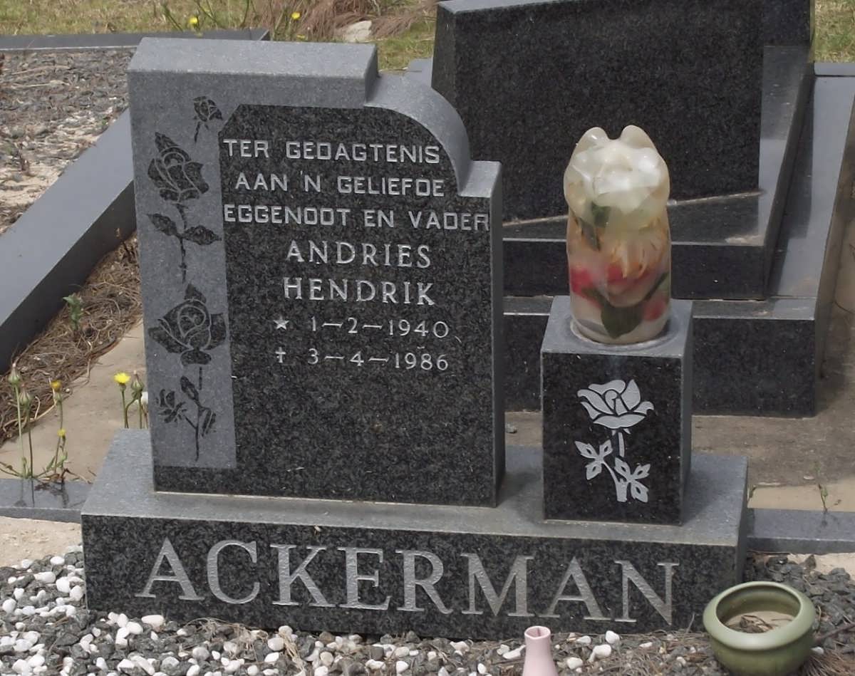 ACKERMAN Andries Hendrik 1940-1986