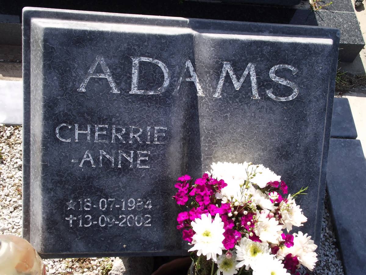 ADAMS Cherrie-Anne 1984-2002