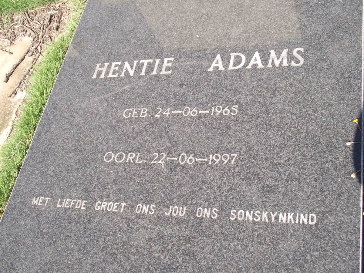 ADAMS Hentie 1965-1997