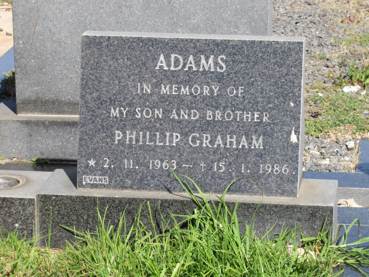 ADAMS Phillip Graham 1963-1986