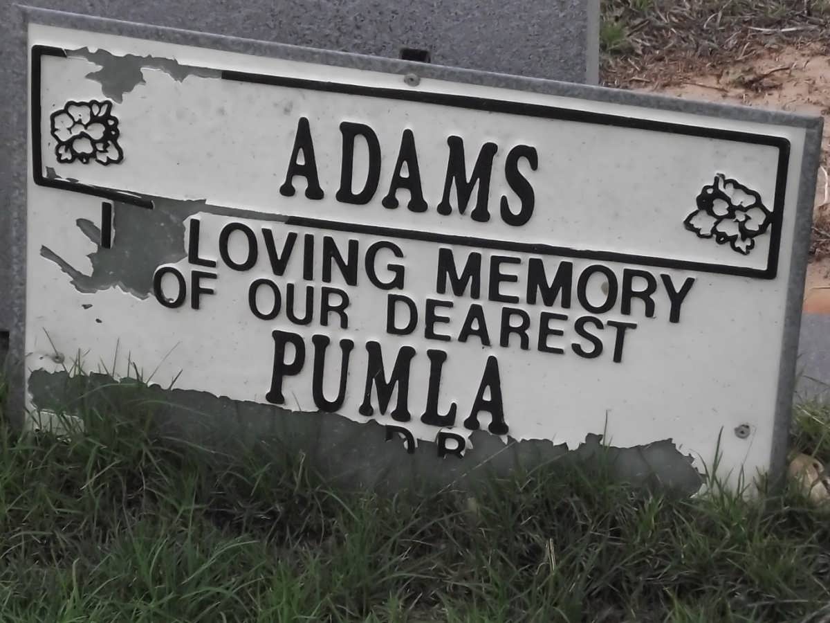 ADAMS Pumla 1964-2007