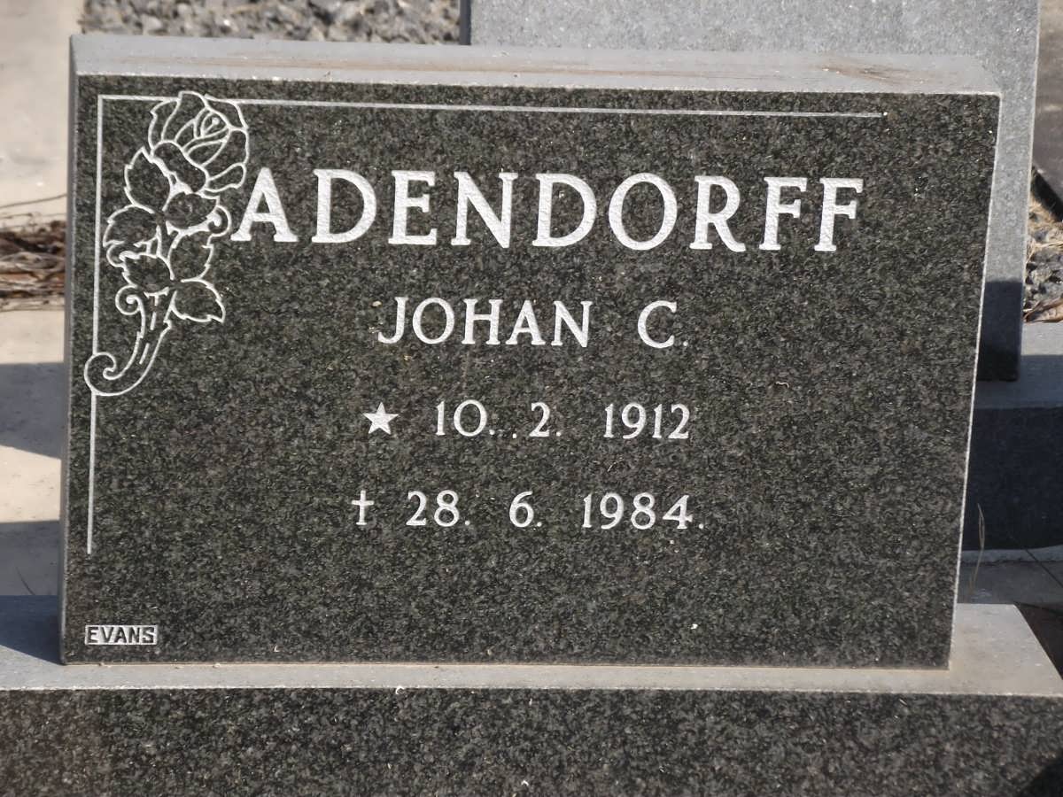 ADENDORFF Johan C. 1912-1984