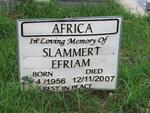 AFRICA Slammert Efriam 1956-2007