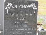 AH CHOW Violet 1921-1992