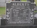 ALBERTS Gert 1928-1993 & Ella 1927-2005
