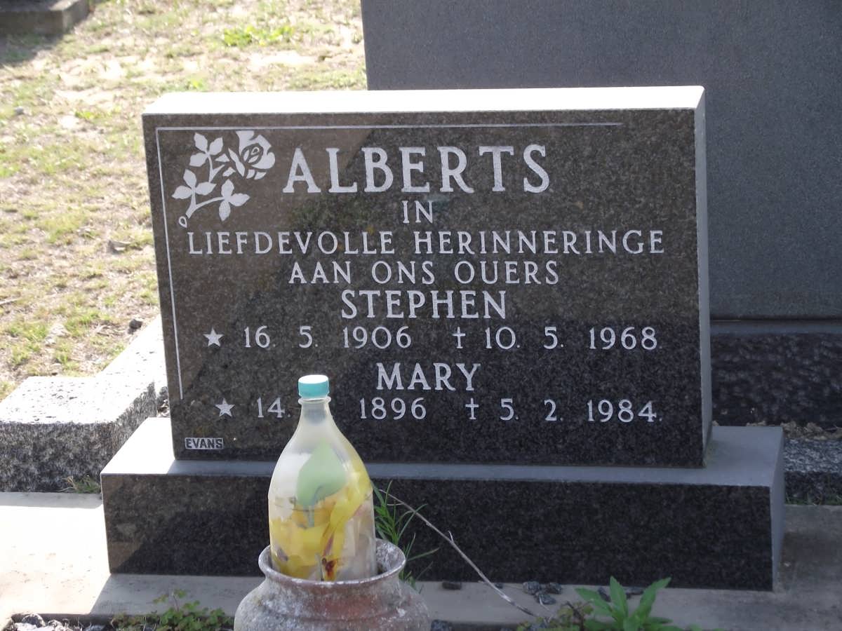 ALBERTS Stephen 1906-1968 & Mary 1896-1984