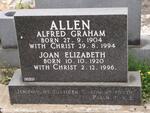 ALLEN Alfred Graham 1904-1994 & Joan Elizabeth 1920-1996