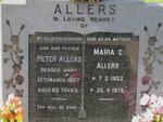 ALLERS Pieter -1967 & Maria C. 1902-1976