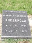 ANDERHOLD Johannes Gerhardus 1904-1978