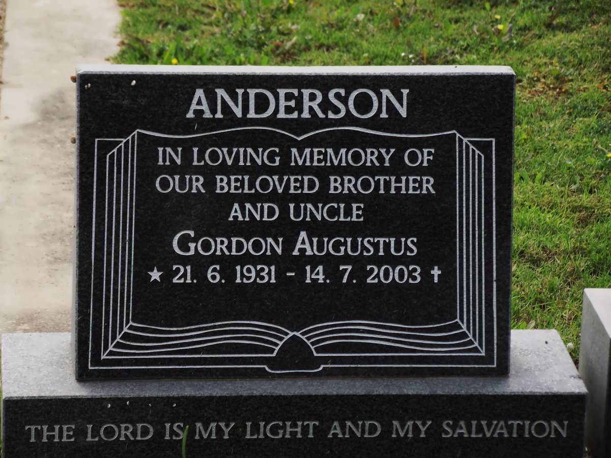ANDERSON Gordon Augustus 1931-2003