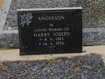 ANDERSON Harry Joseph 1923-1974