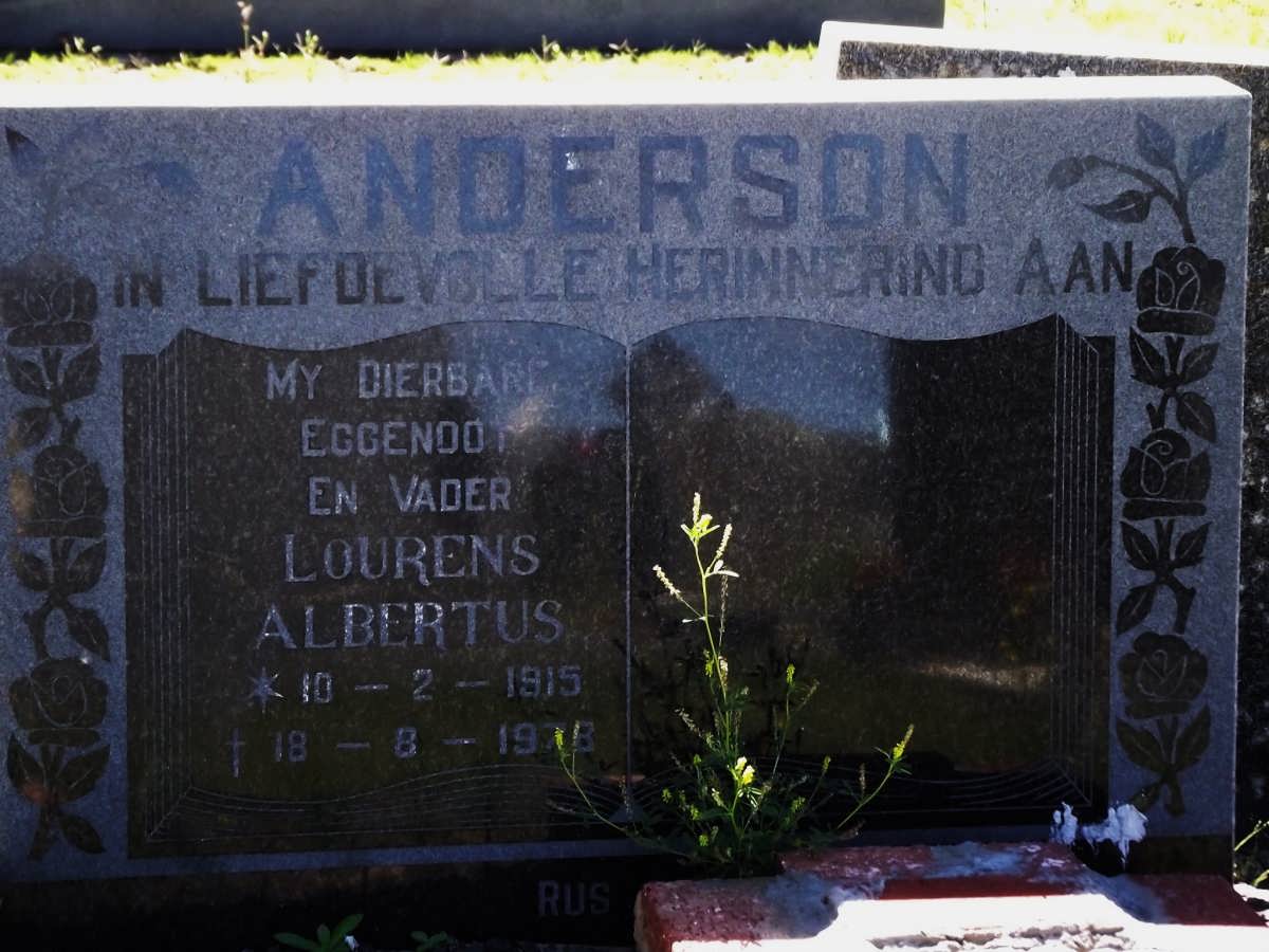 ANDERSON Lourens Albertus 1915-1978