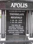 APOLIS Thembelani Reginald 1978-2005