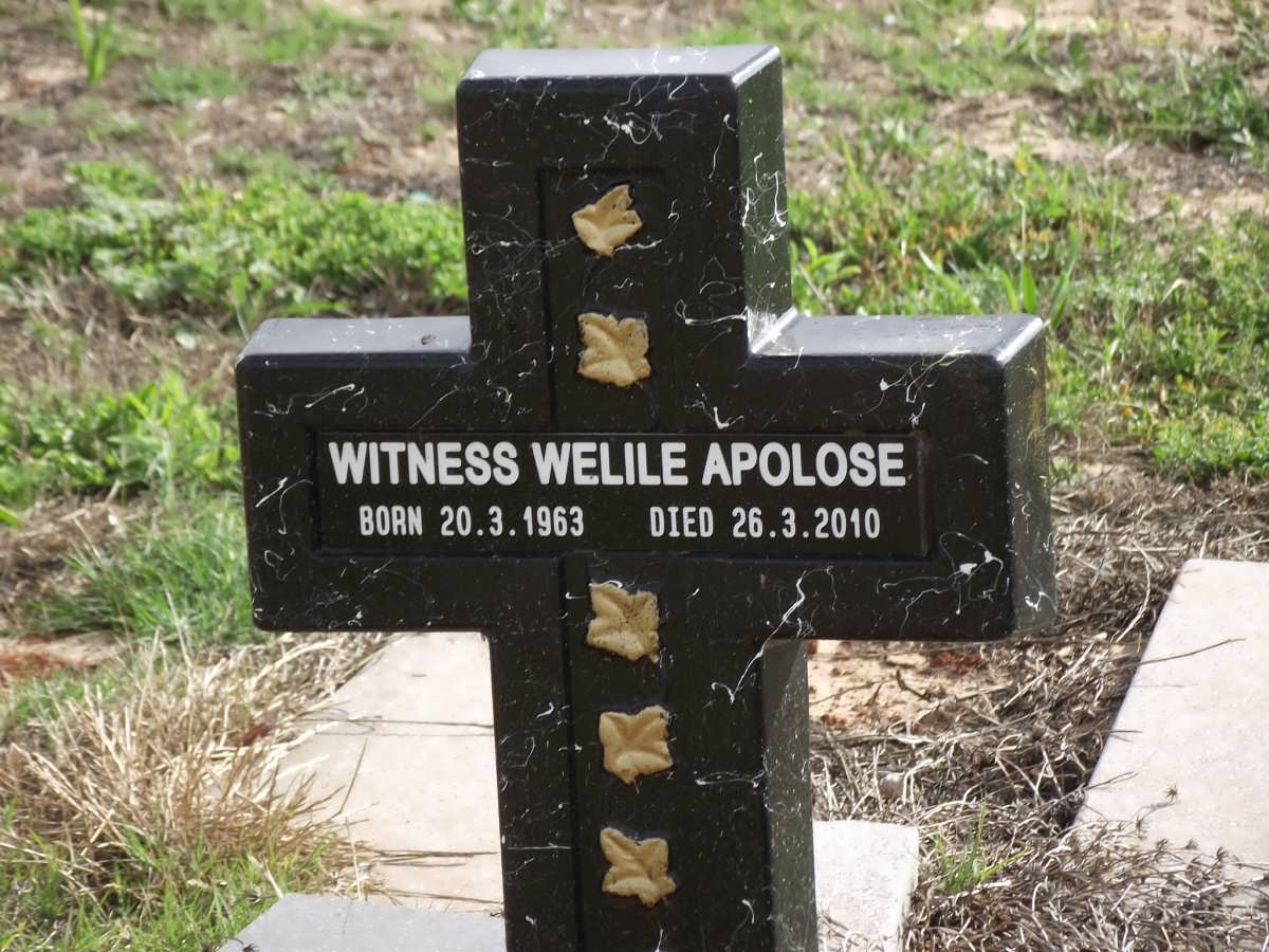 APOLOSE Witness Welile 1963-2010