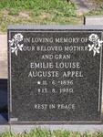APPEL Emilie Louise Auguste 1896-1980