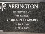 AREINGTON Gordon Edward 1934-2002