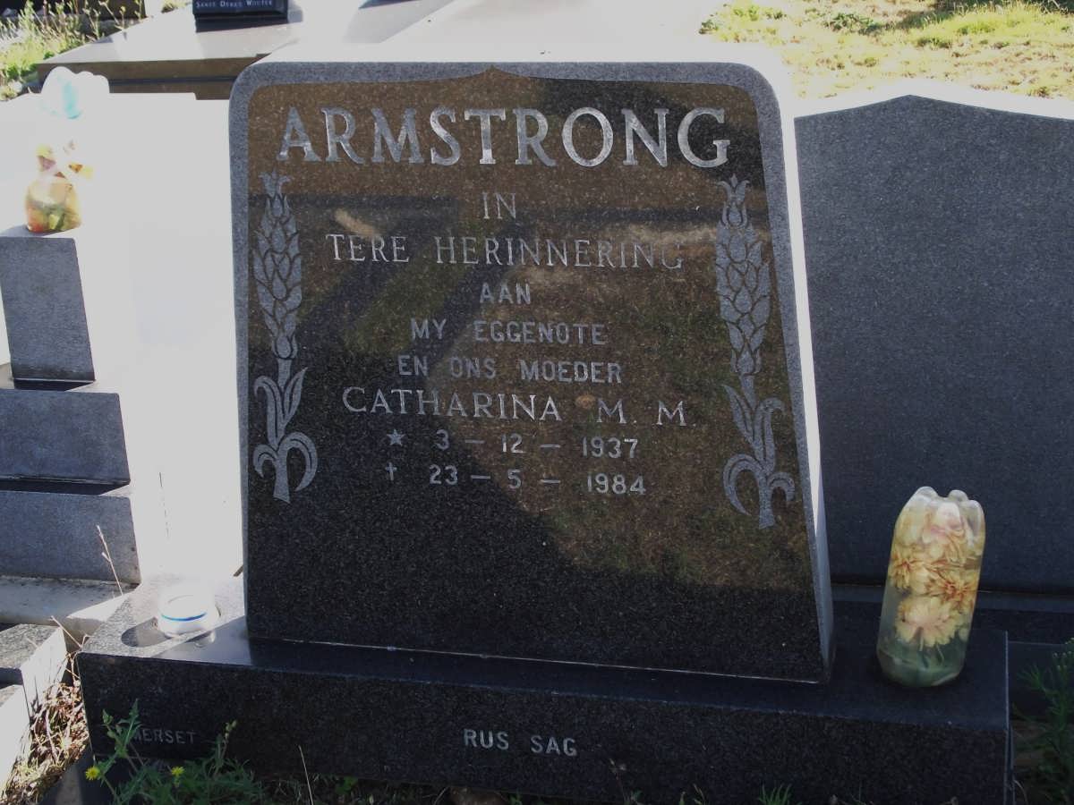 ARMSTRONG Catharina M.M. 1937-1984