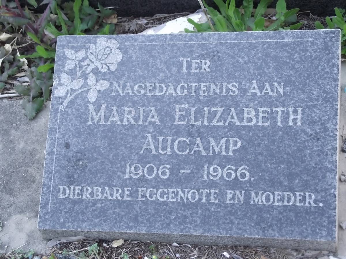 AUCAMP Maria Elizabeth 1906-1966