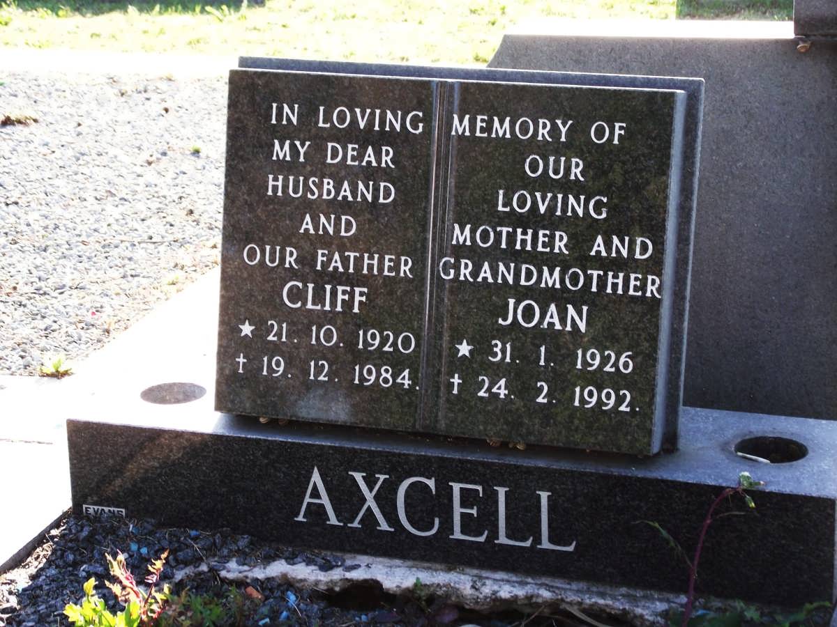 AXCELL Cliff 1920-1984 & Joan 1926-1992