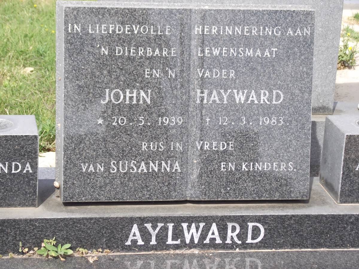 AYLWARD John Hayward 1939-1983