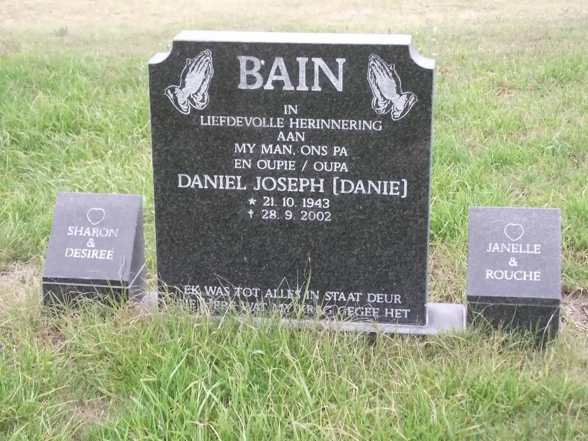 BAIN Daniel Joseph 1943-2002