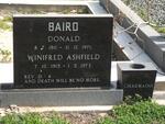 BAIRD Donald 1911-1971 & Winifred Ashfield 1915-1973