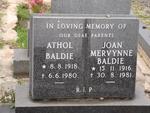 BALDIE Athol 1918-1980 & Joan Mervynne 1916-1981