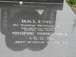 BALENI Nosipho Nonkundla 1964-2008