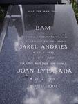 BAM Sarel Andries 1933-1989 & Joan Lyla Ada 1935-2002