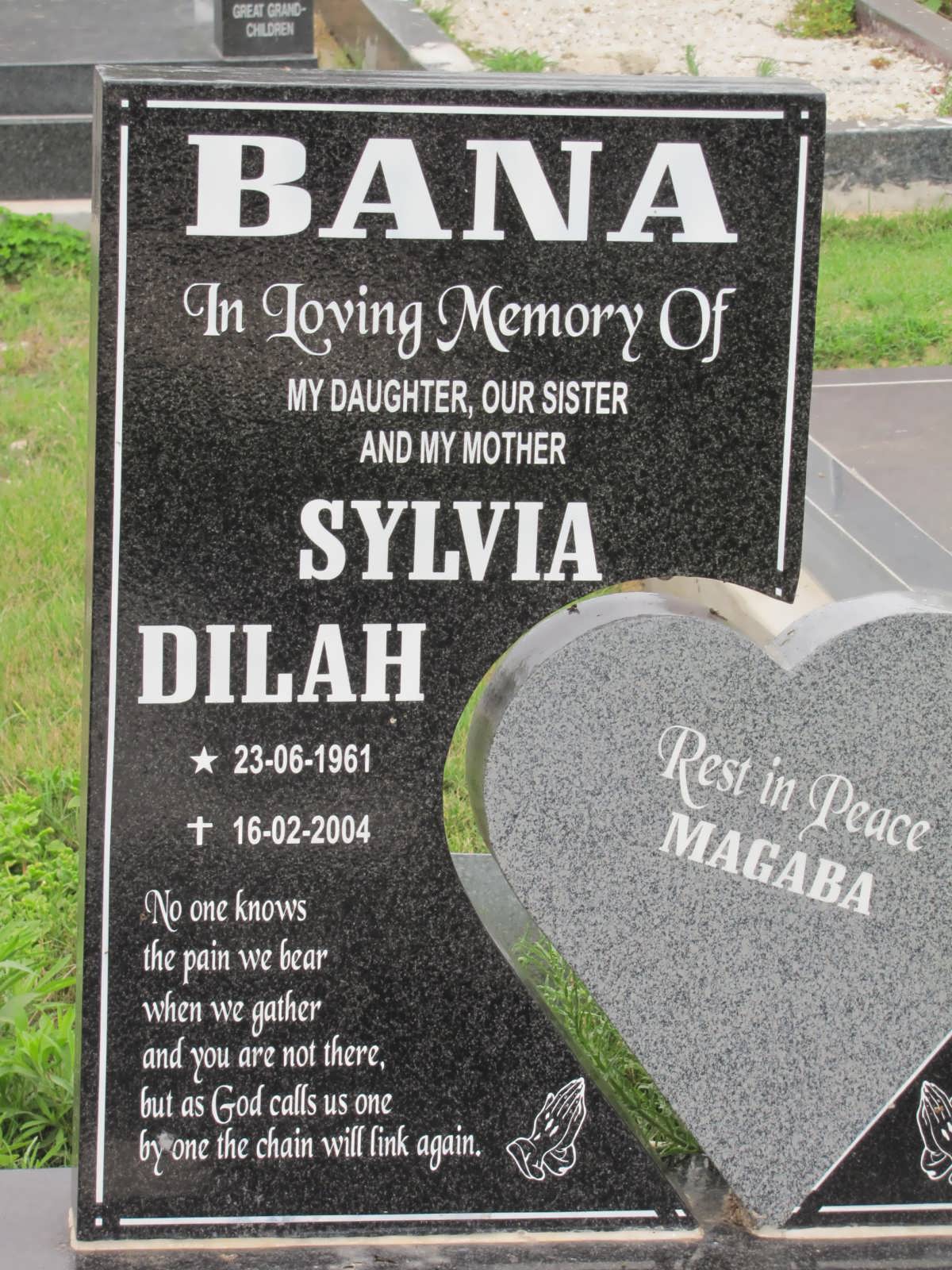 BANA Sylvia Dilah 1961-2004