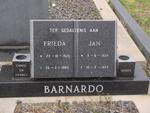 BARNARDO Jan 1924-1993 & Frieda 1925-1982