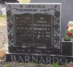 BARNARDO Jan Hendrik 1932-1987 & Maureen E. 1934-1990
