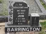 BARRINGTON John 1925-1980