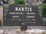 BARTIE Anthony Edward 1928-1981 & Emmerentia Maria 1931-